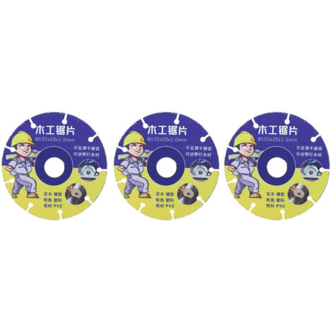 3 Pièces Lames de Scie Circulaire pour Coupe Précise, Disque de Découpe Universel pour Bois, Métal et Plastique
