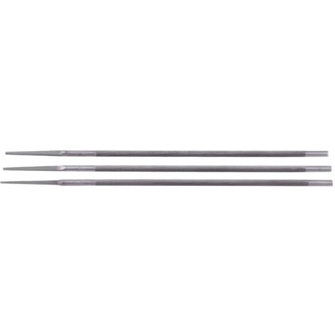 3 pièces Lime Ronde Acier pour Affûtage Chaîne Tronçonneuse (4.8mm) - Jeu d'Affûteur Professionnel