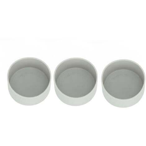 3 Pièces Manchons Silicone Anti-Dérapants pour Fond de Bouteille, Résistants à la Chaleur et aux Rayures, Couleur Gris