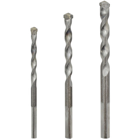 3 pièces Mèches Marteau Perforateur Triangle, Outils de Rainurage pour Béton et Maçonnerie