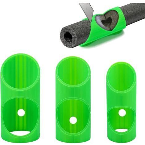 3 PièCes Outil De Coupe De Tuyau En Mousse, Gabarit D'Isolation Des Tuyaux, Outils De Coupe Pour Tuyaux En Mousse, Guide De Coupe D'Isolation De Tuyau Abs, Pour Couper Les Tuyaux En Mousse