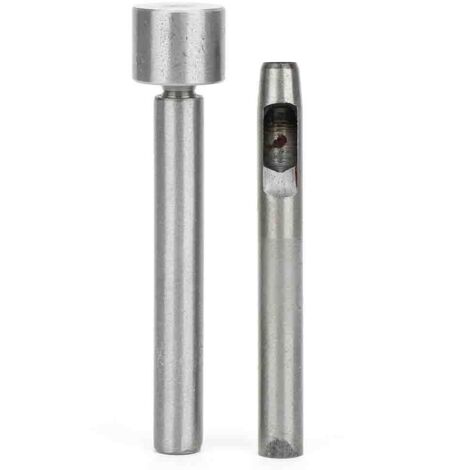 3 Pièces Outil de Perçage Œillets en Acier Inoxydable - Jeu de Matrices pour Boutons Vêtements - Trous Ronds 8mm