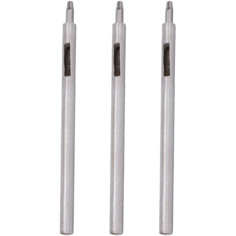 3 Pièces Outil de Poinçonnage en Acier Allié pour Cuir DIY - Poinçon 2mm