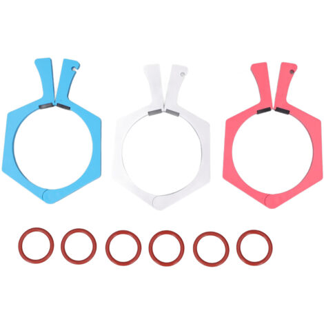 3 Pièces Pince de Serrage pour Gobelets Sublimation 20oz, Outil de Saisie pour Papier Fournitures en Rose Bleu Blanc
