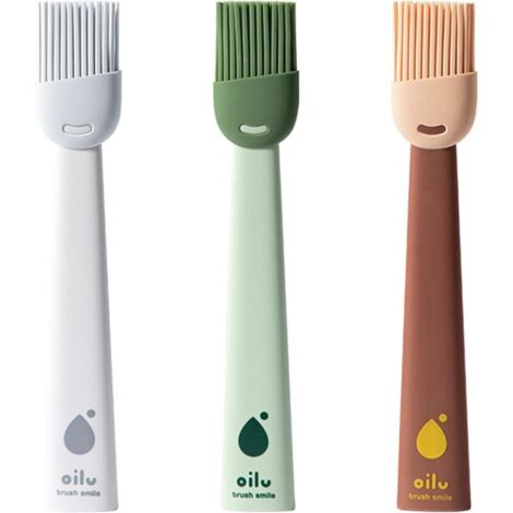 3 Pièces Pinceaux à Pâtisserie Pinceau Alimentaire Pinceau Cuisine Brosse à Huile pour Barbecue en Silicone Résistant à la Chaleur pour La Cuisson Au Barbecue Le Barbecue La Marinade De Cuisine