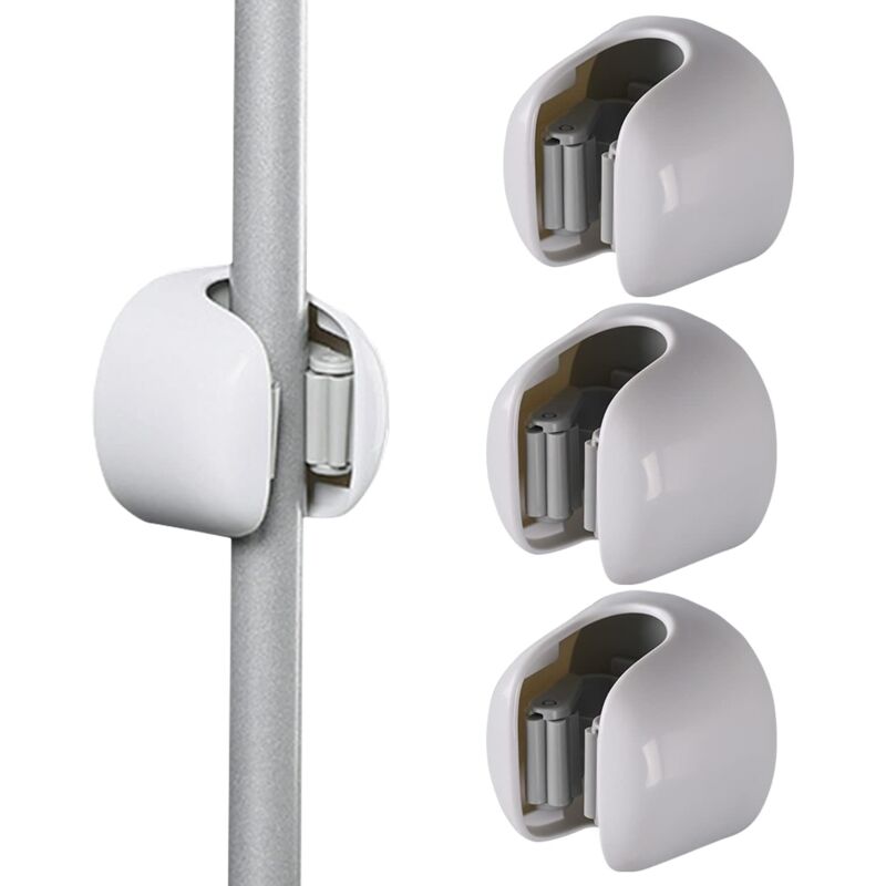 3 Pièces Porte Vadrouille Sans Percage, Support de Balai Mural Auto Adhésif, Porte Balais Mural Sans Percage, Accroche Balai Mural Auto-Adhésif,