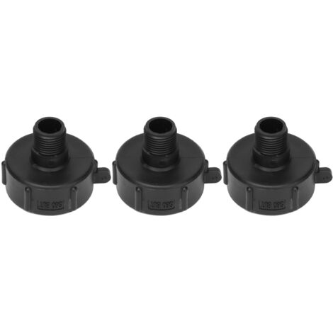 3 Pièces Raccord de Vidange Réservoir IBC G3/4, Valve de Remplacement en Plastique ABS, Kit de Raccordement S60 BUT