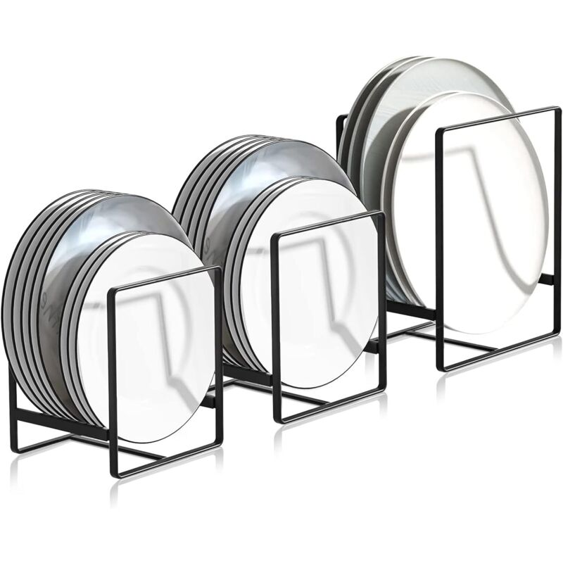 3 Pièces Range Couvercle Casserole, Égouttoirs en Métal Multifonctions, pour Armoires de Cuisine, Plaques de Rangement, Vaisselle et Couvercles de