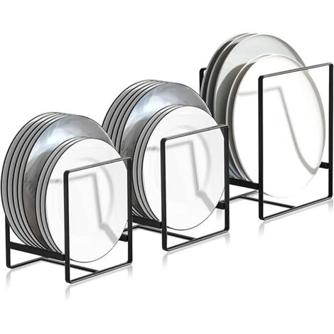 3 Pièces Range Couvercle Casserole, Égouttoirs en Métal Multifonctions, pour Armoires de Cuisine, Plaques de Rangement, Vaisselle et Couvercles de Casseroles