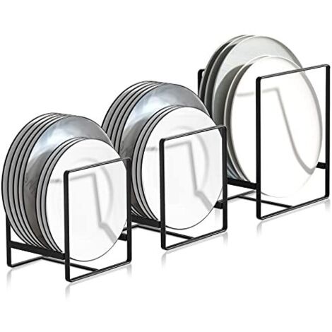 3 Pièces Range Couvercle Casserole, Égouttoirs en Métal Multifonctions, pour Armoires de Cuisine, Plaques de Rangement, Vaisselle et Couvercles de Casseroles