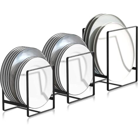 3 Pièces Range Couvercle Casserole, Égouttoirs en Métal Multifonctions, pour Armoires de Cuisine, Plaques de Rangement, Vaisselle et Couvercles de Casseroles