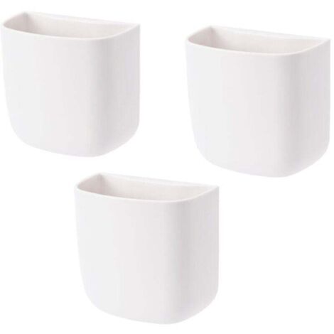 3 Pieces Rangement Telecommande TV, Support de Telecommande Mural, Organisateur, Boîte de Rangement, pour maison, bureau, téléphone portable