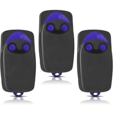 3 Pièces Remplacement pour télécommande NICE, télécommande portail 433,92MHz 2 canaux, compatible avec Flo1r-s, Flo2r-s, Flo4r-s
