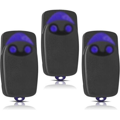 3 Pièces Remplacement pour télécommande NICE, télécommande portail 433,92MHz 2 canaux, compatible avec Flo1r-s, Flo2r-s, Flo4r-s