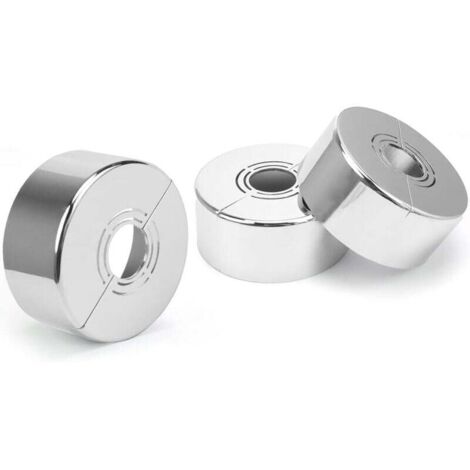 3 Pièces Rosace Robinet, Rosace Mitigeur Douche, 3 Tailles en 1, Cache Tuyau Radiateur Convient pour Diamètre de 20MM / 25MM / 33MM, Utilisé pour Décoration de Robinets
