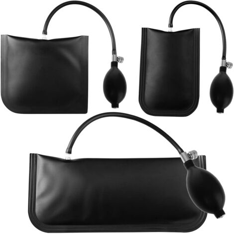 3 Pièces Sac Gonflable De Cale d'air, Air Wedge Pump Coussin Montage, Positionnement Rapide des Portes Fenêtres Air Wedges, Pump Wedge Air Coussiné pour Réparation Voitures Installation Portes