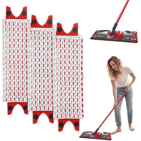 3 Pièces Serpillere Recharge pour Vileda Balai Microfibre Kit, pour Vileda Ultramax Mop/UltraMax Plus/Easy Wring UltraMax Absorbante Recharge