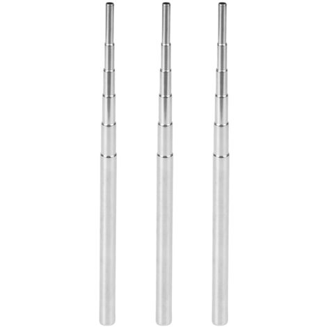 3 Pièces Souffleur Portable Mini en Acier Inoxydable 304 pour Barbecue et Camping - Taille Moyenne