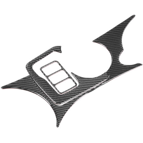 3 Pièces Support de Tasse Console Revêtement Fibre Carbone Décoratif pour Nissan 370Z Z34 2009-2020