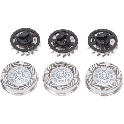3 pièces têtes de rasoir de rechange en acier inoxydable pour S3000 S3102