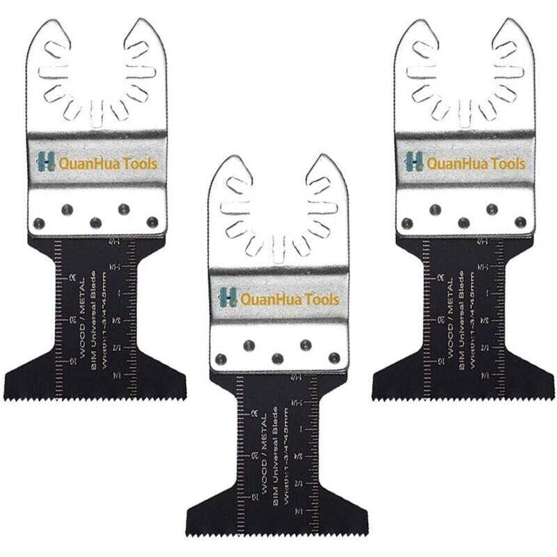 3 Pièces Titane Bi-métal Outil Multifonctions Accessoires,Extra long et Coupe Forte Coupe Rapide pour Bois,Métal