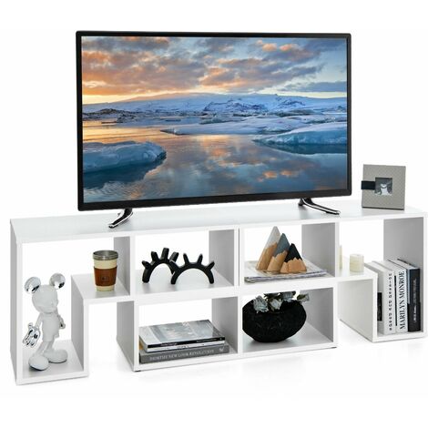 3 Pieces TV Console Stand Free Combination Bookcase Modern Entertainment Center