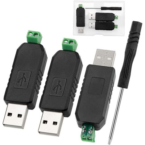 3 Pieces USB to RS485 Converter Adapter, CH340 USB to RS485 Converter Adapter Module, Support Win7 XP Vista Linux Mac OS