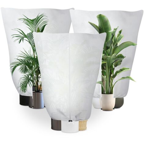 3 Pièces, Voile Hivernage Plante Exterieur, 180x120cm, Bâche Protection Arbustes, Housse Hivernage Plante, Réutilisable, contre Le Froid, contre Le Gel, Divers Arbres de Petite Et Moyenne Taille