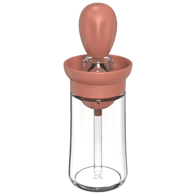 Ensoleille - 3 pièces,Bouteille d'huile avec Pinceau en Silicone, Distributeur d'huile d'olive pour Cuisine, Bouteilles à Condiments 2 En 1pour les