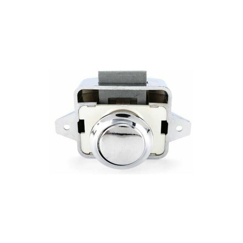 3 pièces,Bouton poussoir Loquet - sans clé Serrure de meuble,Argent