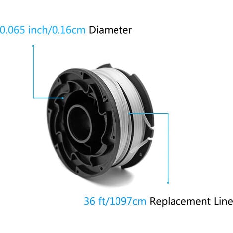 Black+Decker DF-065 Dual Line Spool, 0.065 in Dia, 40 ft