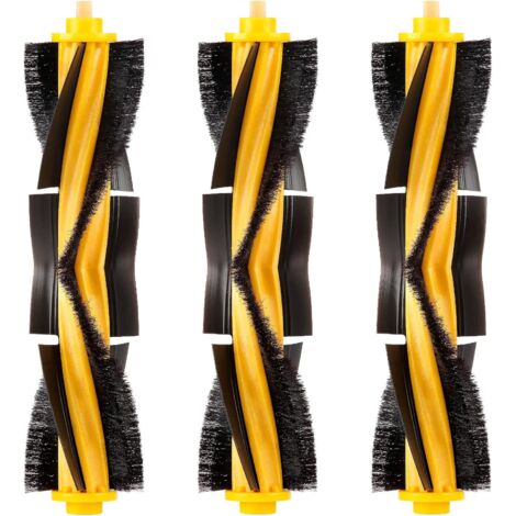 (3 piezas) Cepillos de rodillo y cepillo principal, piezas de repuesto para aspiradora robot Ecovacs DEEBOT OZMO 920 950 T8 AIVI Max T9 T5 N5 N7 N8+ N8 Pro DX55 DX93 DJ65