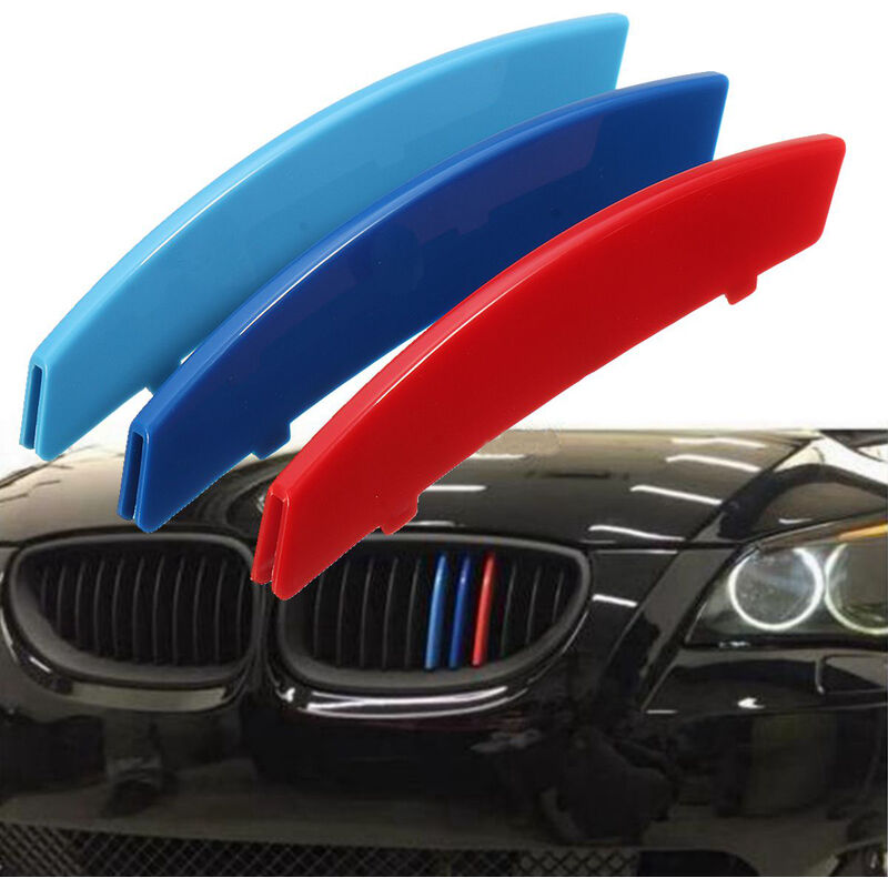 

3 piezas M-Clips Strip Cover Grille Front Sport Styling para BMW5 E60 2004-2010