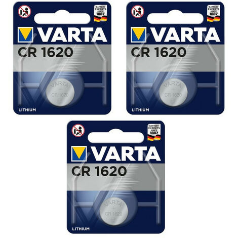 3 piles Varta CR1620