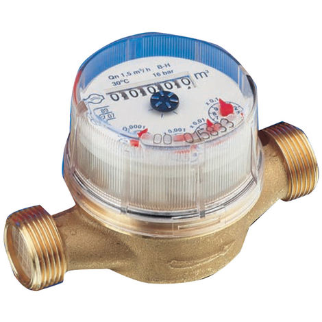CMS Super Dry Wasserzähler Für Kaltes Wasser – 3/4 Zoll, 8 Rollen, Magnetisches Trockenlaufwerk, MID-konform