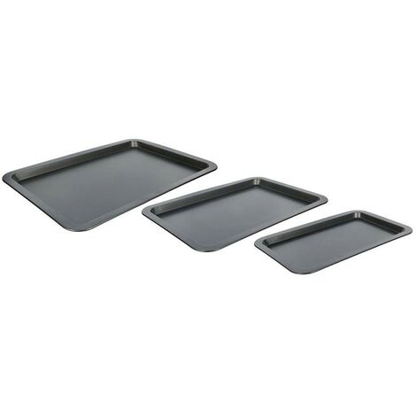 3 plaques de cuisson en acier