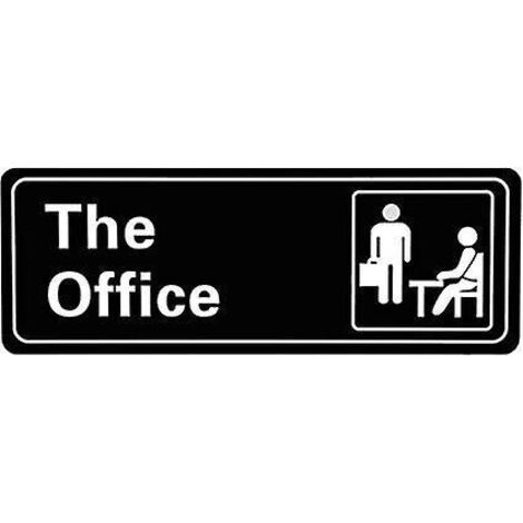 3 Plaques De Porte De Bureau Panneaux Autocollants Acryliques Durables Faciles  Installer 8x23cm (noir Et Blanc)