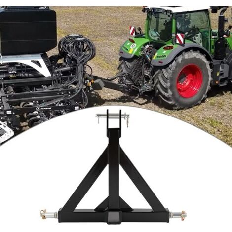 3 Point Linkage Tow Hitch 2" Tractor Mounted Towing Triangle Frame Compact Cat 1