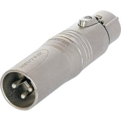 3 POLI MASCHIO XLR A 5 POLI FEMMINA XLR DMX ADATTATORE