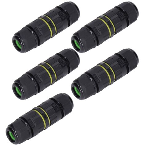 3-polige IP68-Außenanschlussdose, 5 Stück für 7-10 mm Kabel