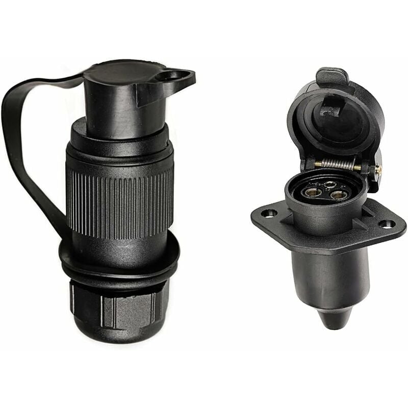 Image of SNQ - 3-poliger Anhängerstecker und 3-polige Anhängersteckdose, 3-polige Traktorsteckdose, Konne