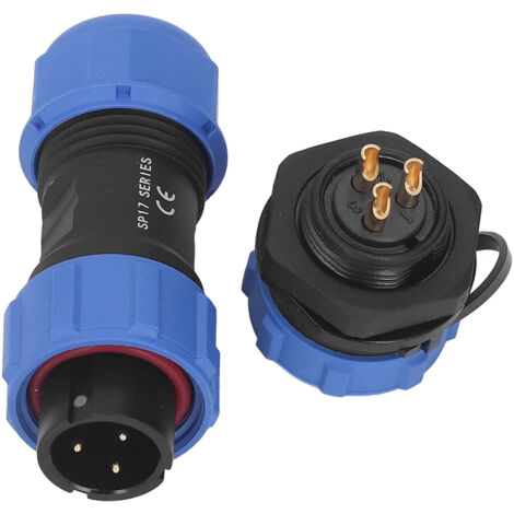 3-poliger IP68 wasserdichter Luftfahrt-Netzstecker, Netzteil