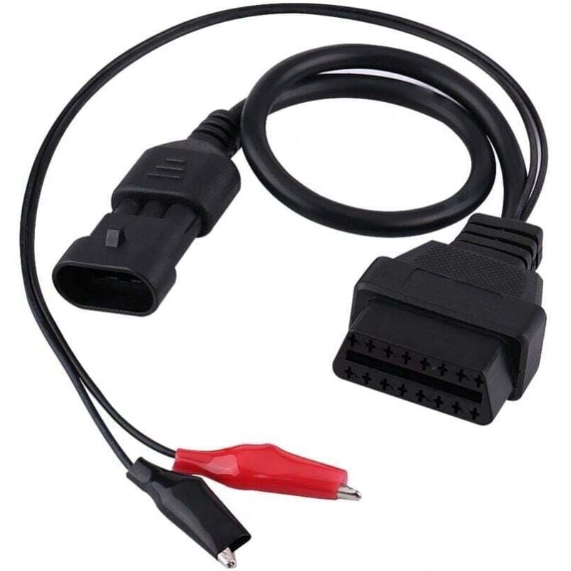 Image of Cavo di diagnosi adattatore OBD2 da 3 pin a 16 pin per Fiat Alfa Lancia