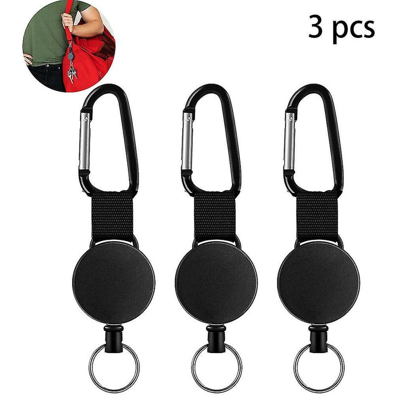 Benobby Kids - 3 portachiavi a scomparsa con porta...