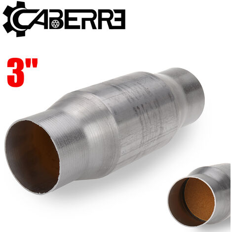 DMTOOL 3 pouces convertisseur catalytique universel Caterpillar sport à haut débit 400 unités d'acier inoxydable