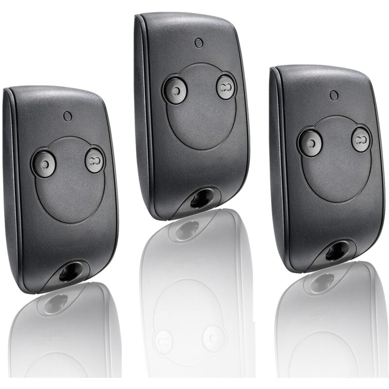 Tonchean - 3 pour 1841026 - Telecommande ns 2 Canaux 433.42MHZ pour contrôler 2 Moteurs pour portails et Portes de Garage Télécommande de porte de