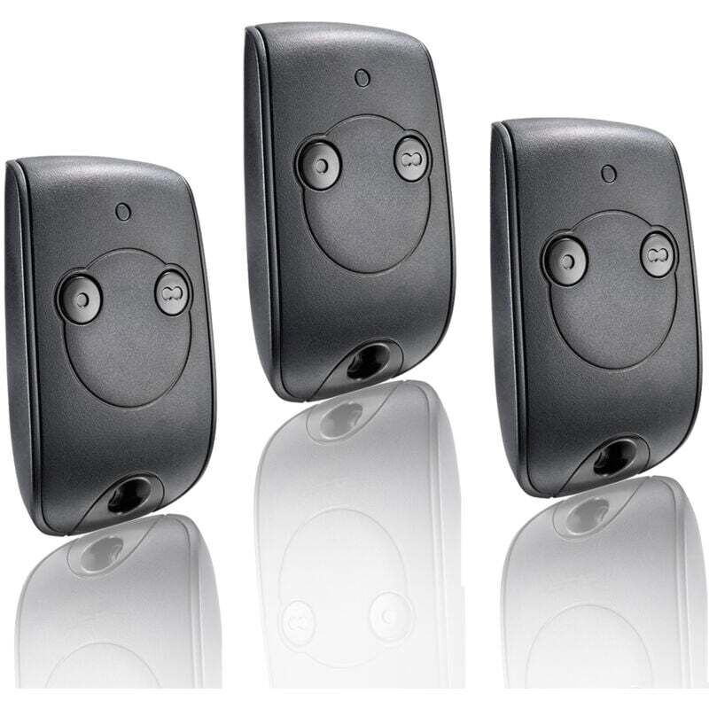 Tonchean - 3 pour 1841026 - Telecommande ns 2 Canaux 433.42MHZ pour contrôler 2 Moteurs pour portails et Portes de Garage Télécommande de porte de