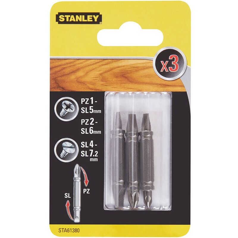 

STA61380-XJ - 3 Puntas doble funcion 48mm Pozi - Stanley