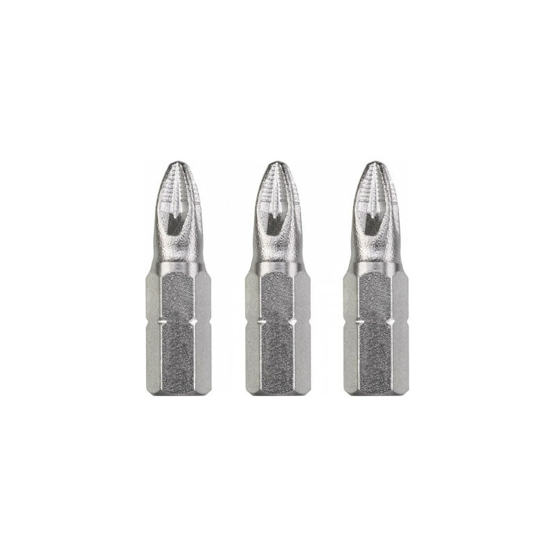 

3 Puntas Industrial 25mm POZIDRIV PZ 2 - KWB