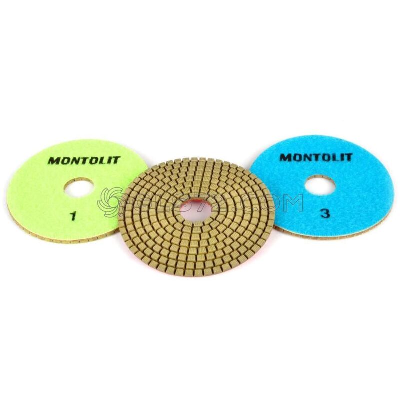 

3 PZ ALMOHADILLAS MOLA RESINA DIAMANTE ESMERILADO Y PULIDO PADS PDR KIT - Montolit